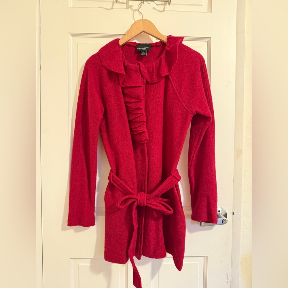 Red wool coat